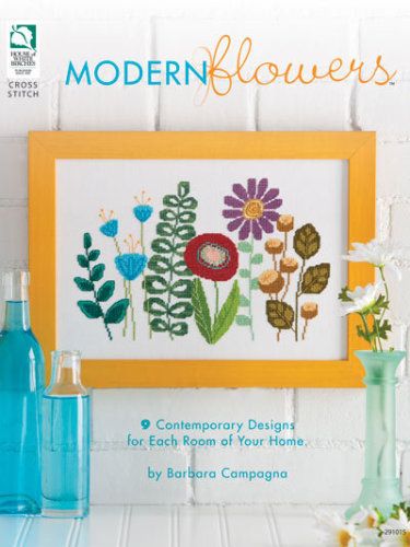 Modern Flowers Cross Stitch Counted Patterns Floral NEW  