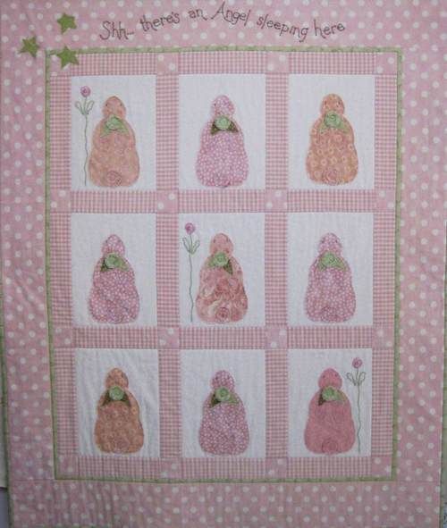 ANGEL NAPPING CRIB QUILT/WALL HANGING PATTERN   NEELY  