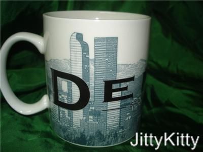 STARBUCKS DENVER MILE HIGH SKYLINE SERIES MUG18oz 2002  