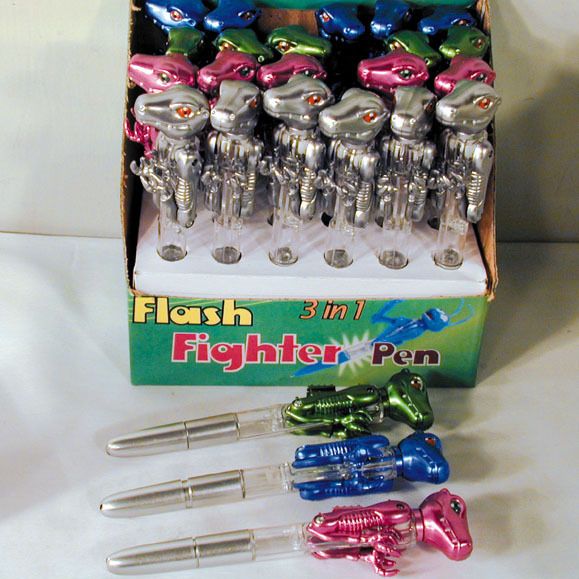 12 BOXING DINOSAUR PENS writing toy dino fighter NV486  