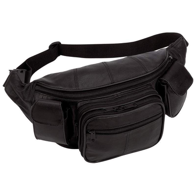 Large Leather Fanny Pack Waist Bag LUWAISTL  