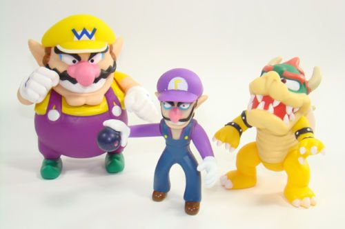 super mario brothers figures WARIO BOWSER WALUIGI 5  