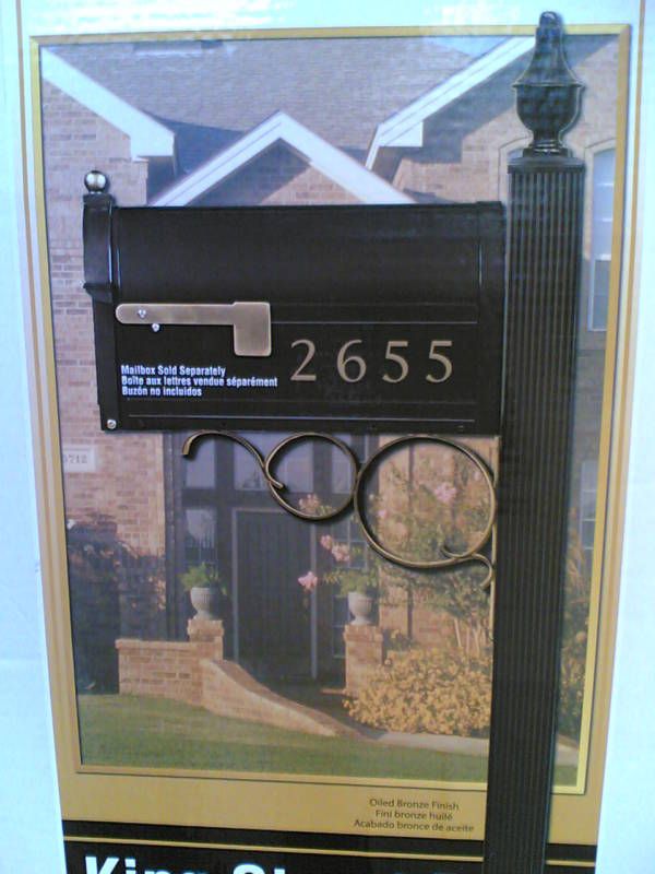 NIB ~ Elegant ALUMINIUM Mailbox POST KIT  