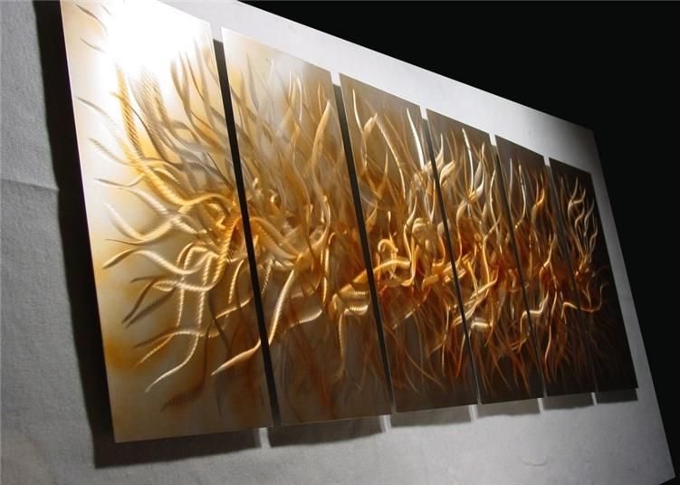 ABSTRACT CONTEMPORARY Painting METAL MODERN art  