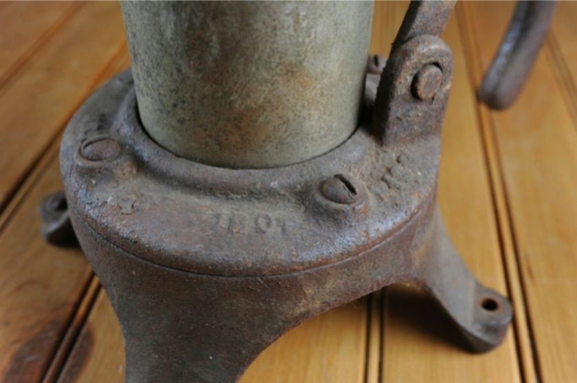 Windengine & Pump Antique Steel Cast Iron Well Pump Head Patent 