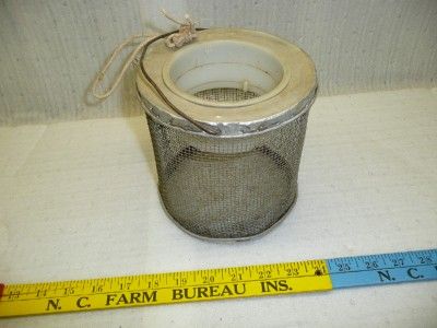 Vintage old Cricket Basket Cage kricket keeper bucket  