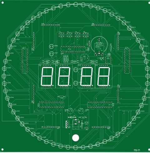 LED 360 7 Segment Real Time Clock, Date and Temp Kit  