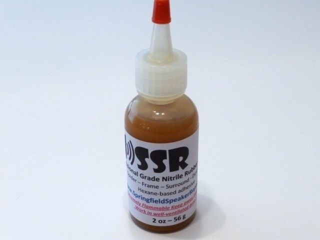 2oz Pro Grade HEAVY DUTY Nitrile Rubber Speaker Glue  