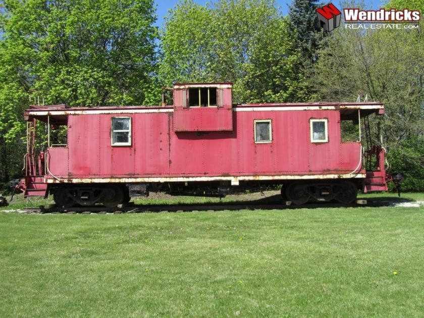 REAL 43ft Caboose Train w/ RailRoad Ties, Track & Trucks   BIGGEST 