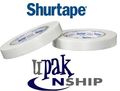 12 ROLLS 3/4x 60 yd SHURTAPE Filament Strapping Tape  