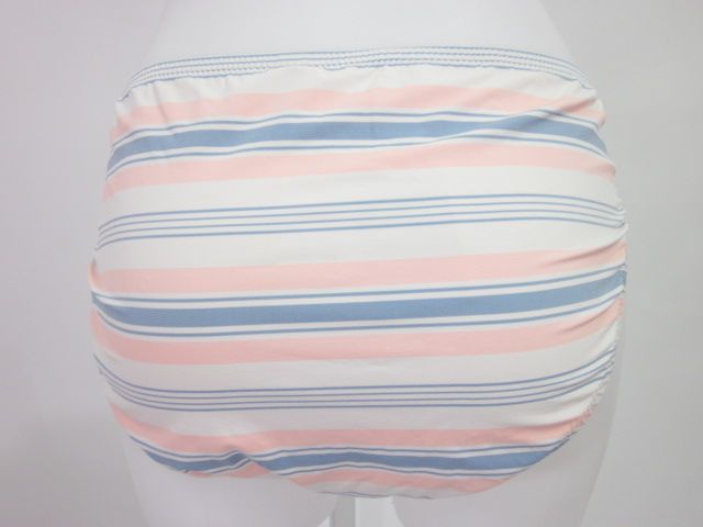 NWT J. CREW Pink Blue Stripe 2 Pc Halter Bikini Sz M  