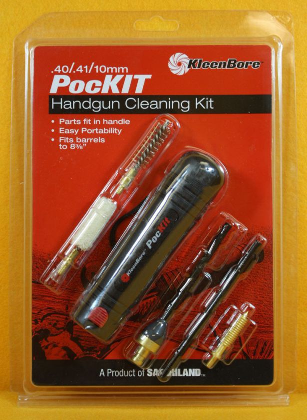 KleenBore PocKit Pistol Cleaning Kit 40/41 Cal POC224  