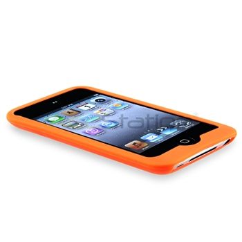 SILICONE GEL RUBBER CASE SKIN+LCD GUARD+DOCK COVER FOR IPOD TOUCH 