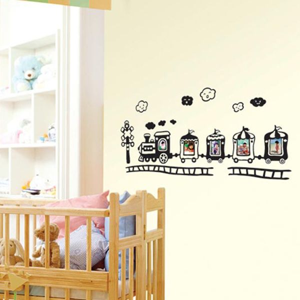 Dream Train Adhesive WALL DECOR REMOVABLE STICKER DECAL  