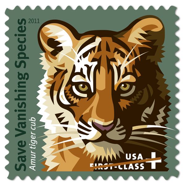 2011 Save Vanishing Species Semipostal .55 (Forever) .44 + .11 Sheet 