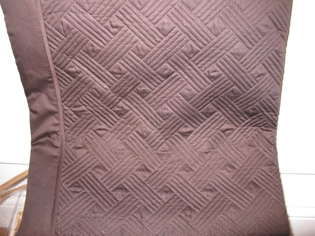 Ralph Lauren SUITE LATTICE Chocolate Queen Quilt $270  