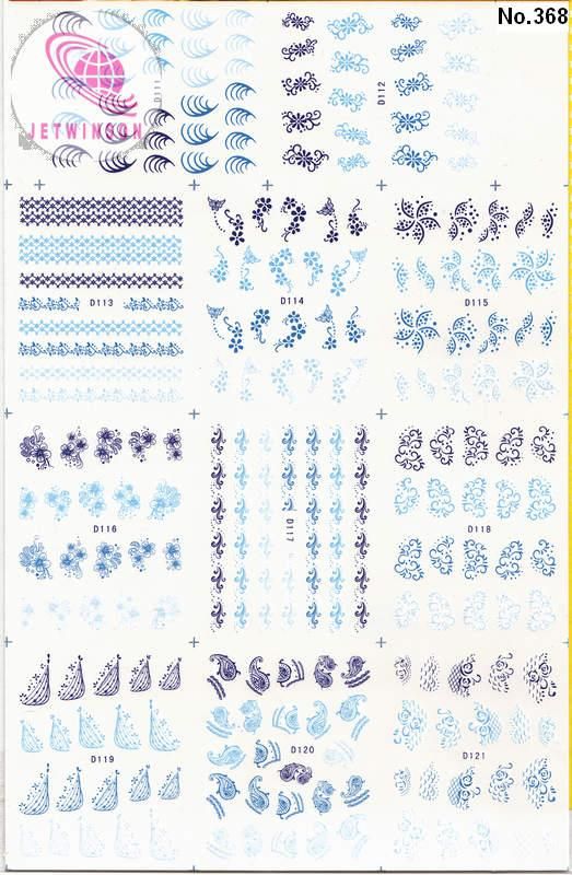   220 NAIL IMAGES IN 1 NAIL ART TATTOOS STICKER WATER DECAL Q  