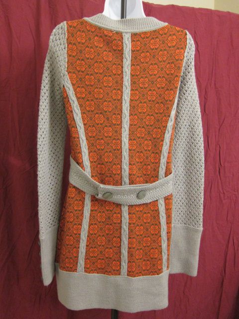 Anthropologie $198 Paneled Sweatercoat by Liamolly Size XS Rare 2008 