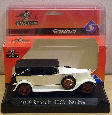 SOLIDO 4059 RENAULT 40CV BERLINE   WHITE 143  