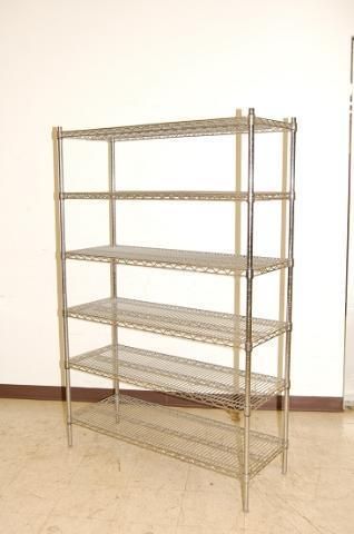 Wire Rack, 6 Shelves, 48 x 18  