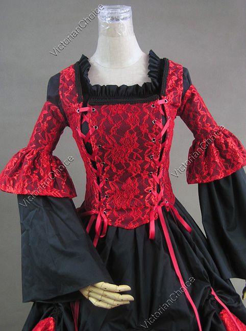 Victorian Corset Lace Lolita Dress Ball Gown Prom 112 L  