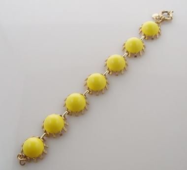 Yellow J.Crew/jcrew sunflowers Necklace + Bracelet set freeshipping 