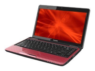 Toshiba L735 Red 4.6 lbs   2.9GHz i7 2630QM Quad 4GB 500GB 7200rpm 