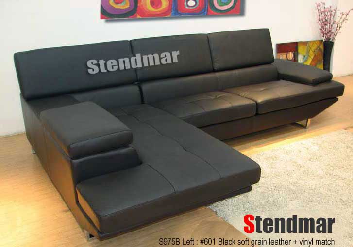 S975BW NEW MODERN DESIGN LEATHER SECTIONAL SOFA  