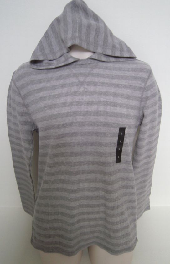 BANANA REPUBLIC MENS GRAY STRIPED HOODED TOP S XXL NWT  