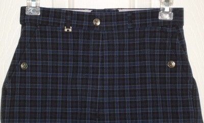 Pikeur Mondega Full Seat Riding Breeches Black & Blue Plaid Size 26R 