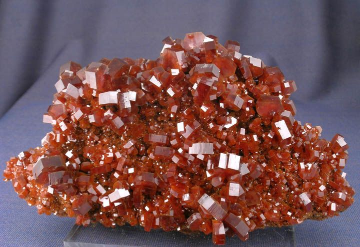   PERFECT 5 INCH MUSEUM VANADINITE CRYSTAL GROUP, MIBLADEN, MOROCCO