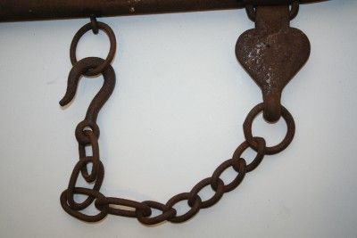 Antique Iron & Wood Horse Plow Harness Tack Americana Farm Primitive 