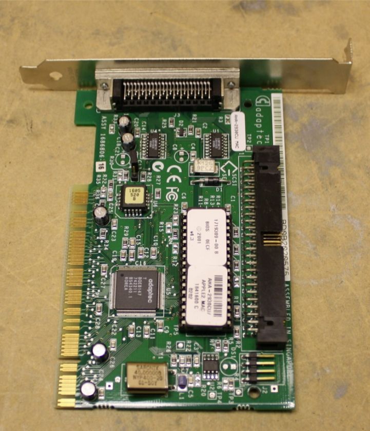 Adaptec AHA 2930CU / Apple 2 Mac PCI SCSI Controller Card  