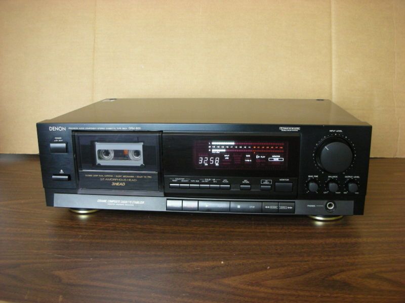 DENON DRM 800 3 Head Top of the Line Cassette Deck  