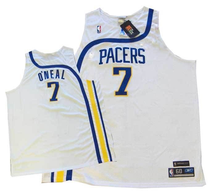 Indiana Pacers J. ONeal Authentic HWC Jersey 60 = 4X  