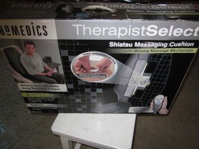   THERAPIST SELECT SHIATSU SBM 200 BACK MASSAGER CHAIR CUSHION NEW