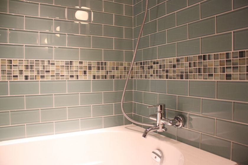   Hand Painted Glass Mosaic Tile Kitchen Backsplash/Bathroom GG01  