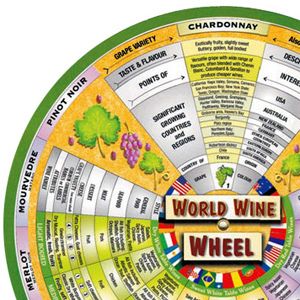 World Wine Wheel   Wine Connoisseur & Tasting Info  