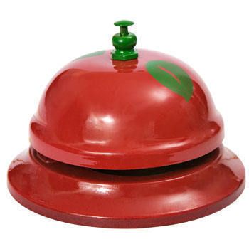 Teachers Desk Bell Apple counter classroom SchooL NEW  