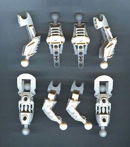 Used Lego White Technic Bionicle Liftarms Liftarm  