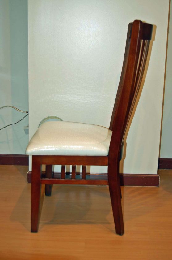 Set of 8 Cherry Dining Chairs Solid Wood Mission Style  