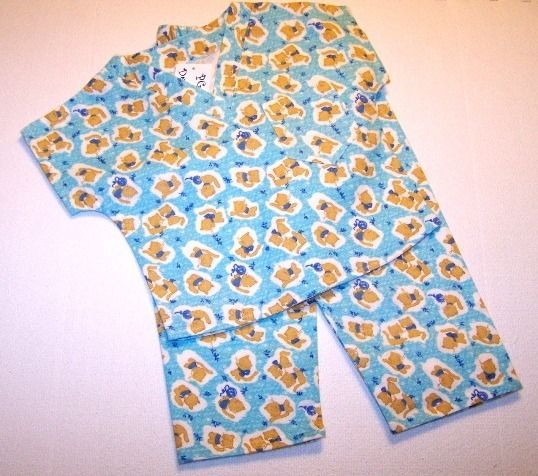 Cozy Kitty Flannel   Kids Scrubs w/Pants   Small  