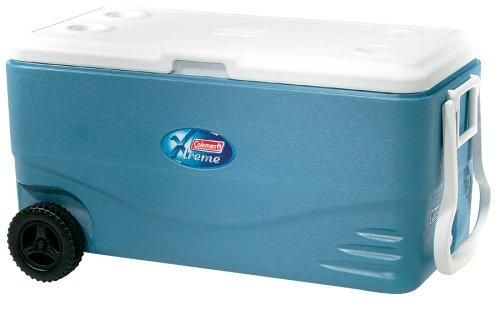 NEW COLEMAN 100 QUART XTREME WHEELED COOLER (BLUE)  