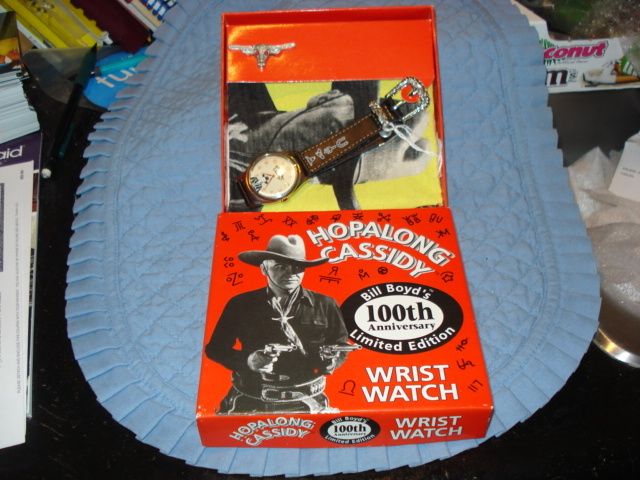 Hopalong Cassidy 100th Anniversary Character Watch,MIB  