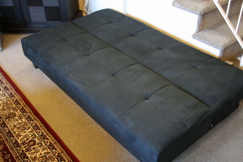 Brand New Black Sofa Bed Futon College Dorm Low Profile  