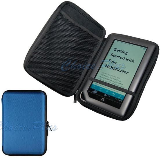  Nook Color ZIP PROTECTOR Hard Case Blue  