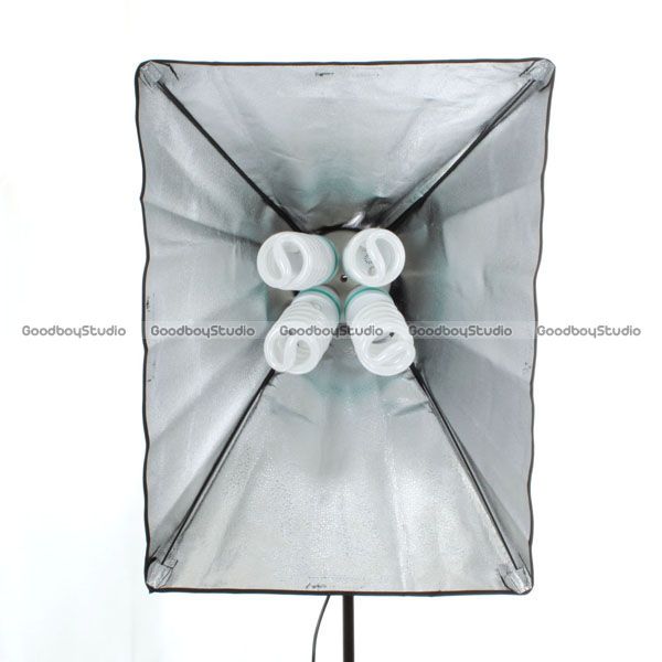   50 x 70cm E27 4in1 4x head Socket Lighting Lamp Softbox 220V  