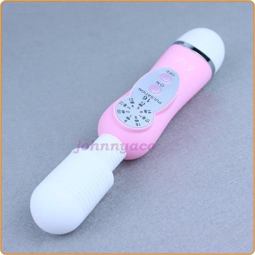 Magic Wand 16 Functions Cordless Vibrating Massager Waterproof   PINK 