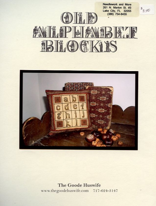 Old Alphabet Blocks Goode Huswife Cross Stitch Pattern  