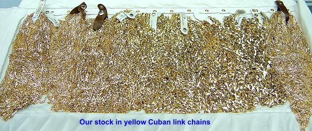 14k Yellow Gold Cuban Link 28 Chain 11mm Free Ship  